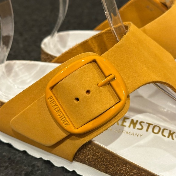 Birkenstock Gizeh Big Buckle Apricot Nubuck, Size EU 37 Regular - Picture 7 of 14